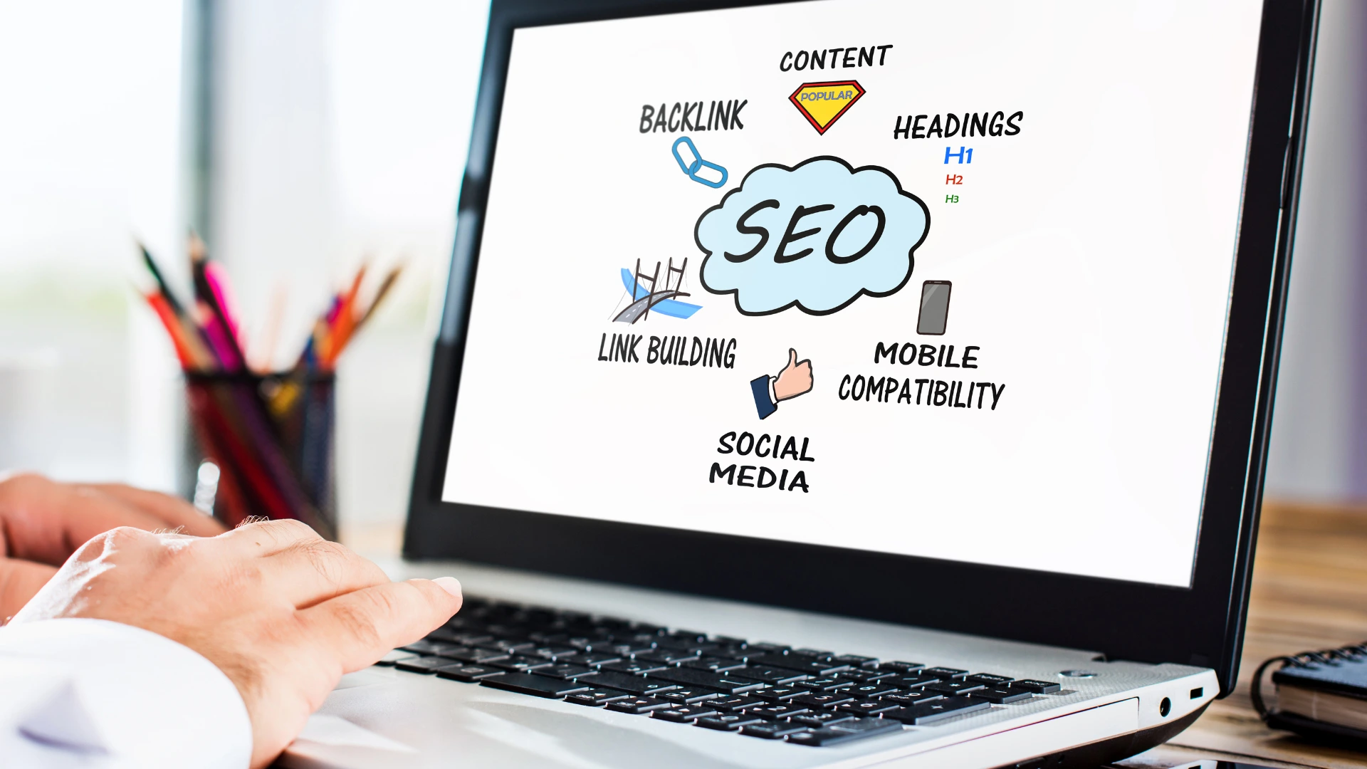 Image SEO Image présentant le service de SEO